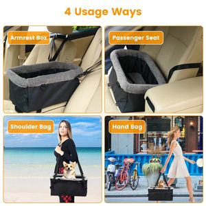 Asiento Elevador para Perros Pequeños con Arnés, Bolsillo Lateral, Cojín de Terciopelo de Algodón, Transportín de Viaje para Mascotas con Características de Confort - Product Image 6