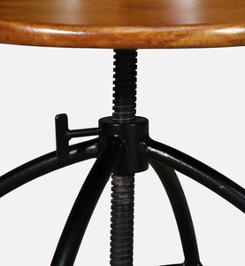 Tabouret de bar moderne en bois et métal, écologique, pour la maison, l'hôtel, l'extérieur, le salon, la chambre à coucher - Product Image 5