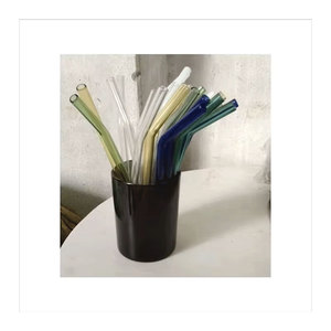Reusable Glass Straws Crafted from Strong Borosilicate Glass for Safe and Sustainable Daily Drinking - Product Image 1