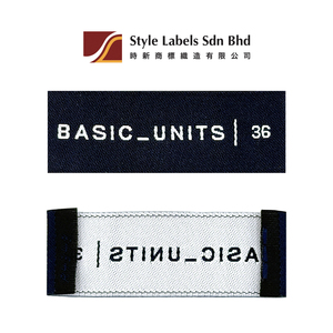 Étiquettes tissées personnalisables découpées au laser, pliées aux extrémités, lavables, en tissu, pour vêtements et sacs, avec possibilité d'ajouter un logo - Product Image 3
