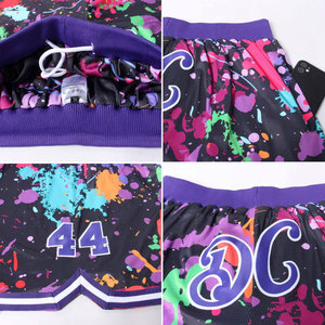 Shorts en maille unisexe à sublimation, vêtements de sport durables et élégants pour la course à pied, le basketball et les entraînements, légers, respirants et à séchage rapide - Product Image 4