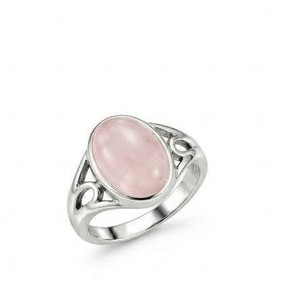 <b>Rose</b> <b>Quartz</b> Silver <b>Ring</b>, 925 Sterling Silver <b>Ring</b>, Pink Gemstone <b>Ring</b>, Oval <b>Rose</b> <b>Quartz</b> <b>Ring</b>, Handmade Statement <b>Ring</b> - Product Image 1