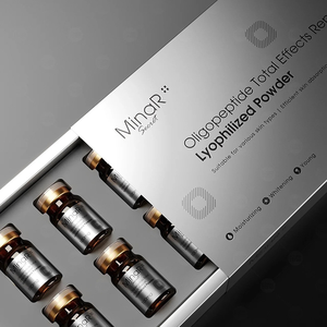 High Quality Luxury Gold and Silver Cardboard Box Skincare Drawer Box Cosmetic Paper Box with Insert - Product Image 2