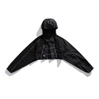 Veste technique Gorpcore 3-en-1 convertible à capuche zippée, imperméable, coupe-vent, vintage, grande taille jusqu'à 6XL