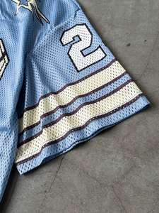 Maillot d'entraînement en maille respirante pour femme, personnalisable par sublimation, maillot de football américain, OEM, vente en gros, haut léger style streetwear - Product Image 6