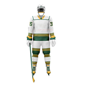 Uniforme de hockey sur glace personnalisé de haute qualité avec numéro d'équipe, nouveau design respirant 100% polyester, prix abordable, sublimation - Product Image 2