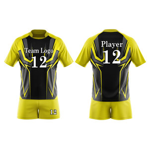 เสื้อรักบี้พรีเมียมสำหรับผู้ชาย ชุดทีมสั่งทำพิเศษ โพลีเอสเตอร์ 100% ระบายอากาศได้ดี ป้องกันรังสียูวี ซับเหงื่อ แห้งเร็ว ลายพิมพ์ด้วยความร้อนด้านหน้า - Product Image 4
