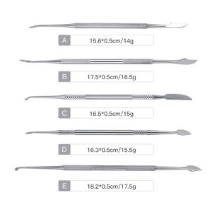 Dental <b>Wax</b> Carving Tool Set Spatula Plaster Knife Versatile Teeth <b>Wax</b> Carving Manual CE Stainless Steel 10 Pieces ISO DHL PK - Product Image 5