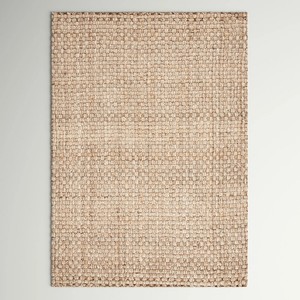 Natural Jute Flat Weave Area <b>Rug</b> Rectangle Solid Color Modern Eco Friendly Living Room Home Decor <b>Thin</b> Pile - Product Image 4