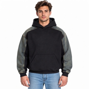 เสื้อฮู้ดดี้ทรงหลวมผ้าฝ้าย 100% รุ่น Custom Utility Cuff สำหรับผู้ชาย สไตล์สตรีทแวร์ พร้อมดีเทลปรับแขนเสื้อได้ - Product Image 6