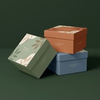 Boîtes d'expédition en carton ondulé Kraft avec fermeture magnétique et poignée, imprimées en rouge, rose, or, colorées, avec caractéristiques gaufrées et recyclées pour CD