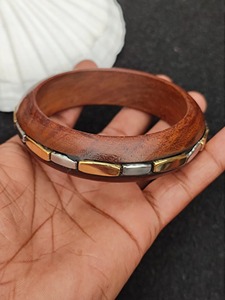 Bracelet en bois écologique et tendance pour femme, couleur naturelle, usage quotidien, ajustement infini - Product Image 2