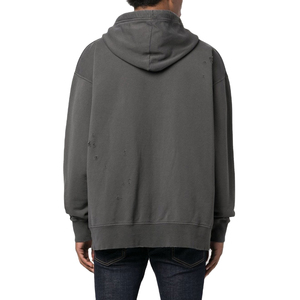Sweat-shirts d'hiver personnalisés en molleton 100% coton, coupe classique pour hommes, avec logo sur les manches et poche à impression numérique - Product Image 3