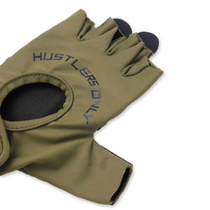Hustlers Only Half Finger Gym <b>Gloves</b> Mesh Palm <b>Weight</b> Lifting Unisex Green - Product Image 6