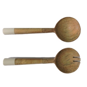 การออกแบบที่สวยงามไม้และเรซิ่นสลัดสีน้ําตาลและสีขาวเซิร์ฟเวอร์ชุดวันเกิดเครื่องครัวตกแต่งโต๊ะร้านอาหารมือสอง - Product Image 1