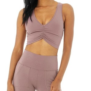 Ensemble de yoga pour femmes de qualité supérieure, style tendance, léger, respirant, écologique, 2 pièces, couleurs personnalisées - Product Image 5