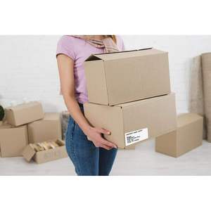 Paquet de 11440 étiquettes d'expédition à transfert thermique en polypropylène perforé blanc de 4x2 pouces rouleaux auto-adhésifs impression postale vierge - Product Image 5