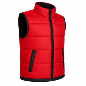 High Quality <b>Men</b> Winter <b>Vest</b> High Density Padded Quilted Sleeveless Outerwear Bodywarmer <b>Vest</b> Custom Two Tone <b>Men</b> Puffer <b>Vest</b> - Product Image 3