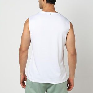 Camiseta sin Mangas para Hombre, Personalizada OEM ODM MOQ, Deportiva, para Gimnasio, Entrenamiento, Poliéster/Algodón, Transpirable, de Secado Rápido, Color Personalizado, Casual, Cuello en V, Fantástica - Product Image 3