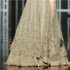 Nuevo Vestido de Novia de Lujo con Encaje Bordado, Brillante y Voluminoso |   Vestidos de novia pakistaníes Salwar Kameez - Product Image 2