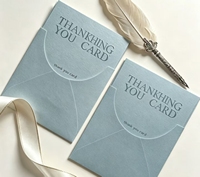 Cartes de remerciement personnalisées, enveloppes, papier texturé, cartes de vœux gaufrées, logo personnalisé, emballage professionnel, insert en carton