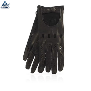Custom Goat Grain Leather <b>Driver</b> <b>Glove</b> Safety Work Classic Sheepskin Genuine Leather Driving <b>Gloves</b> for Men Goat Skin Work - Product Image 2