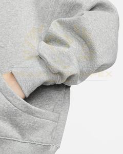 เสื้อฮู้ดไหมพรมถักสำหรับผู้หญิง ฤดูหนาว ผ้าฝ้าย 100% สไตล์ลำลอง สวมใส่สบาย ระบายอากาศดี แบบสวมหัว แขนยาว ทรงโอเวอร์ไซส์ - Product Image 2