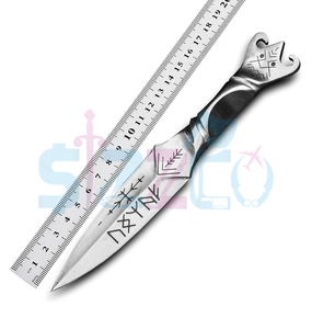 Couteau Viking en acier carbone de haute qualité, fait main, forgé, pour la chasse, le camping, le bushcraft, lame fixe, fournisseur OEM, cadeau idéal - Product Image 6