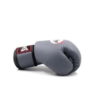 Gants de boxe personnalisés TWINS à impression numérique grise, qualité supérieure, cuir de vachette véritable, fermeture auto-agrippante - Product Image 4