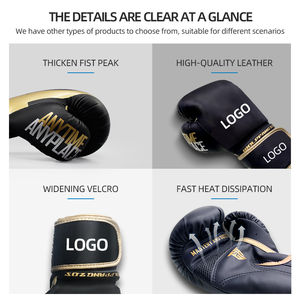 Gants de boxe personnalisés avec logo, gants de boxe japonais, gants de boxe en PVC, matière absorbant l'humidité, protection UV - Product Image 5