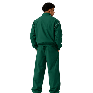 Ensemble de survêtement décontracté en nylon léger coupe-vent, personnalisable avec broderie, coupe décontractée, unisexe, veste et pantalon, vente en gros - Product Image 3
