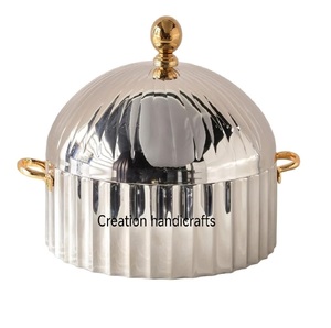 Luxury Stainless Steel Casserole Dish Insulated Buffet <b>Food</b> <b>Server</b> | Dome Lid Hotel Catering Tableware - Product Image 1