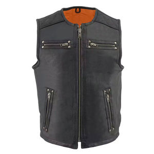 Gilet en cuir de qualité supérieure, nouveau design, à la mode, prix raisonnable, vêtements pour hommes, fabricant professionnel - Product Image 5