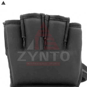 Gants de MMA professionnels en cuir PU pour hommes, demi-doigts, grandes tailles, pour l'entraînement de boxe – Prix direct usine - Product Image 3