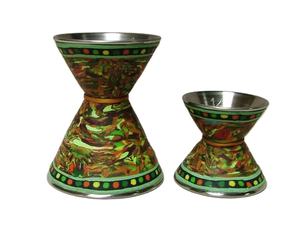 Jigger de Cócteles de Metal Pintado a Mano de Lujo con Diseño Floral, Vaso Medidor de Doble Cara para Bar, Pub, Hotel y Uso Doméstico - Product Image 1