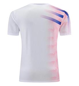 เสื้อยืดคอกลมทรงเข้ารูปผู้ชาย ผ้าสแปนเด็กซ์/โพลีเอสเตอร์ ดีไซน์ทันสมัยไม่ซ้ำใคร คุณภาพสูง สไตล์ลำลอง พิมพ์ลายแบบซับลิเมชั่น - Product Image 6