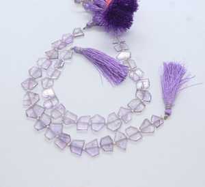 Natural Purple <b>Amethyst</b> Faceted Fancy Shape Flat Beads 11-13 MM Double Side Flat <b>Amethyst</b> Gemstone Beads 8 Inch <b>Amethyst</b> Beads - Product Image 2