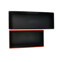 Assiette de Présentation Rectangulaire 8 Pouces en Mélamine Noire – Design Minimaliste, Écologique, Idéale pour Cadeau d'Affaires – Vente en Gros