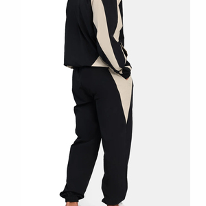 Ensemble survêtement et veste coupe-vent imperméable en polyester pour homme, personnalisé OEM, décontracté, deux pièces, avec fermeture éclair, pour l'hiver - Product Image 2