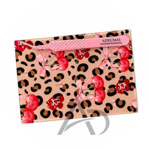 Support en acrylique personnalisé pour extensions de cils avec motif léopard, nœud cerise et aimant pour pinces à cils, marque privée - Product Image 6