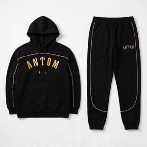 Custom 100% Polyester Breathable Fleece Streetwear Hooded Sport Tracksuits for Men Printed Jogging Training Wear Autumn Running - Product Image 1