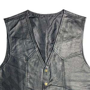 Chaleco de Motociclista Clásico, Chaqueta de Cuero sin Mangas, Chaleco de Moda para Motociclistas, Chaleco Resistente para Invierno y Actividades al Aire Libre, Chaleco Formal - Product Image 4