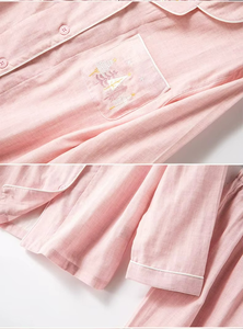 Winter Matching Luxury Cotton Pockets Long Sleeve Sleeping Lounge Wear Pjs Pijamas <b>Pyjamas</b> Pajamas Set <b>for</b> Couple Women Man - Product Image 5