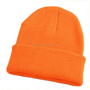 Venta al por mayor de alta calidad personalizado cráneo Beanie para hombres de algodón suave adultos usan Logo Unisex venta completa de punto - Product Image 4
