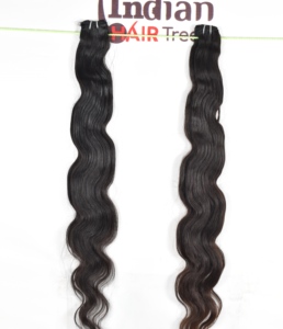 Cabello Humano Natural Negro Ondulado sin Procesar, con Cutícula Alineada, Doble Trama a Máquina, Paquete al por Mayor, Barato, de Fabricantes Indios - Product Image 2