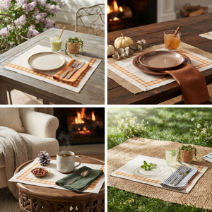 Set de table en coton de qualité supérieure, durable, lavable, élégant, pour la décoration de table de cuisine, exportation en vrac en Inde à prix de gros - Product Image 3