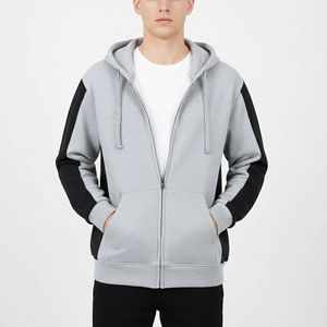 Sudaderas con Capucha Personalizadas para Hombre, Color Negro Sólido, Tejido Grueso de 580 Gramos, 100% Algodón, Felpa, Bordadas e Impresas Personalizadas - Product Image 4