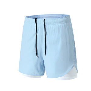 Men's Light Blue Quick Dry <b>Board</b> Shorts High Waist Casual Print Short Shorts Mid Rise Knitted Polyester - Product Image 1