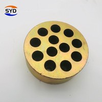 Cône d'ancrage post-tendu en acier allié avec chevilles à tête ronde, finition noire, capacité 1860Mpa pour applications en béton