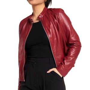 High Quality Stylish Genuine <b>Leather</b> <b>Jacket</b> For Women OEM Wholesale Custom Design Fashionable Outdoor Winter Wear <b>Leather</b> <b>Jacket</b> - Product Image 1